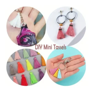 Set 50Pz Mini Nappe Nappine Colorate per Gioielli Ciondoli Fai da Te 3.5cm