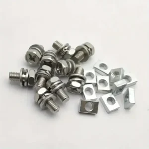 5pzi Set Terminali e Viti per Batteria M6x12mm per Scooter Moto ATV Dirt Bike