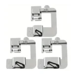 Set 3Pzi Piedini per Macchina da Cucire Domestica Orli Arrotolati 4/8 6/8 8/8