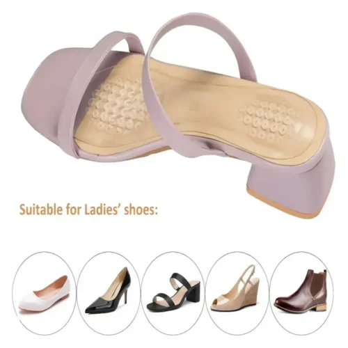 Confezione 2 Solette in Gel per Donna Cuscinetti Tacchi Ballerine Antiscivolo