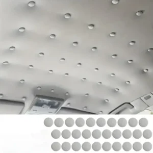 Set 30Pzi Borchie a Vite Riparazione Tetto Auto a Scatto in Nylon Grigie Capote