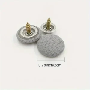 Set 30Pzi Borchie a Vite Riparazione Tetto Auto a Scatto in Nylon Grigie Capote