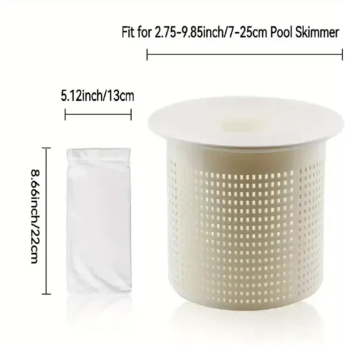 15Pzi Calzini da Skimmer per Piscina Pulizia Filtro Foglie Detriti Terra Piscine