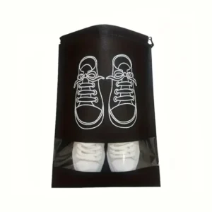 10Pzi Borse Portascarpe Nere da Viaggio 32x44cm in TNTT Abbigliamento