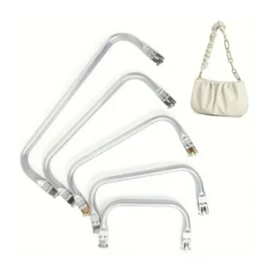 1Pz Chiusura Borsa Uncinetto 16x9cm in Alluminio a Tubo Clip a Forma U