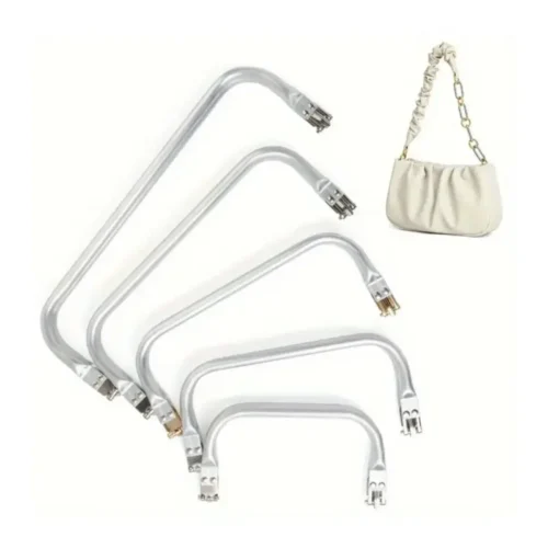 1Pz Chiusura Borsa Uncinetto 16x9cm in Alluminio a Tubo Clip a Forma U