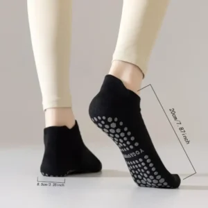 2 Paia Calzini Antiscivolo Yoga e Pilates da Donna in Tessuto Lavorato Balletto