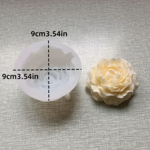 Stampo in Silicone per Sapone Candele o Gesso a Forma di Rosa Petali