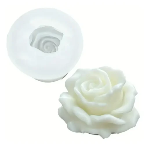 Stampo in Silicone per Sapone Candele o Gesso a Forma di Rosa Petali