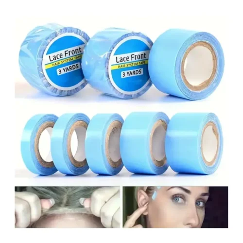 1 Rotolo Nastro Adesivo Doppia Faccia Parrucca Extension Invisibile 2cmX3mt