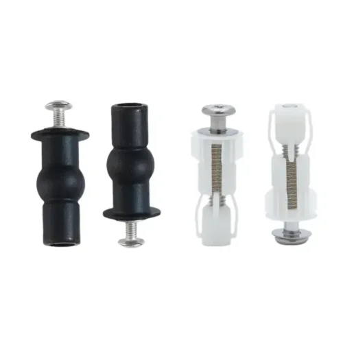 2 Coppie Viti di Fissaggio per WC Copriwater Espansione Nylon Sedile Gomma