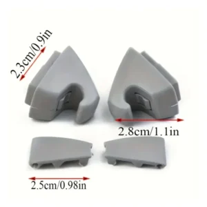 Set 2Pzi Clip Parasole Grigi 95994975 per Cruze Sonic Spark in ABS