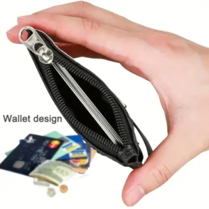 Porta Tessera in Ecopelle con Porta Carte e Laccetto Targhette Badge