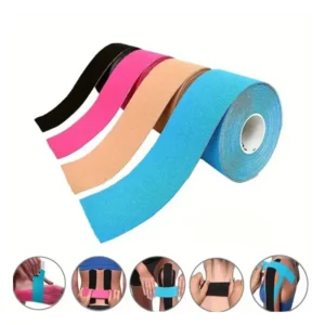 2Pzi Rotoli Benda Elastica Rosa e Blue 5cmX5mt Ginocchio Muscolare