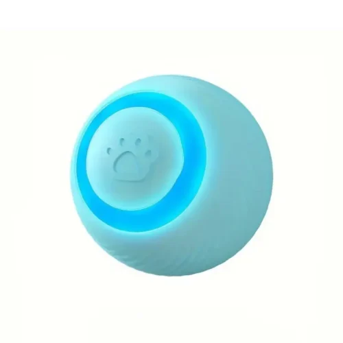 18210-1.webp Pallina Rotante Blue Automatica in Silicone per Cani e Gatti Ricaricabile