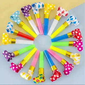 Lotto 30Pzi Fischietti in Plastica Colorati per Compleanni Bambini Feste