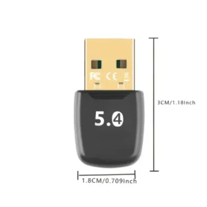 Adattatore USB Wireless 5.4GHz Plug&Play EDR BLE Bassa Latenza
