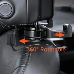 SUPPORTO PORTA CELLULARE SMARTPHONE PER AUTO GANCIO POGGIATESTA SEDILE POSTERIOR