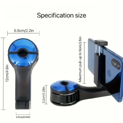 SUPPORTO PORTA CELLULARE SMARTPHONE PER AUTO GANCIO POGGIATESTA SEDILE POSTERIOR