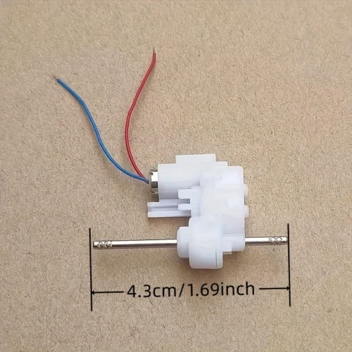 Motore ingranaggi minicore doppio albero 1.5-5V 390rpm riduttore fai-da-te