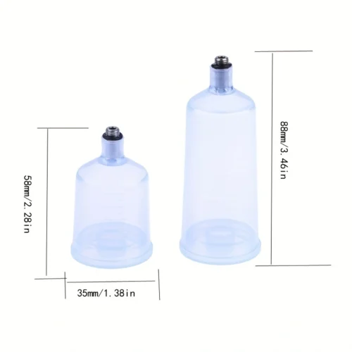 Coppa plastica aerografo 20cc ricambio spruzzatore pittura accessorio