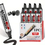 1pz pennarello permanente NERO punta larga rapido asciugatura atossico