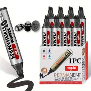 1pz pennarello permanente NERO punta larga rapido asciugatura atossico