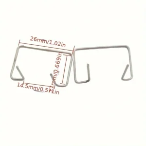 100pz graffette U scanalate 0.8mm ufficio cancelleria materiali