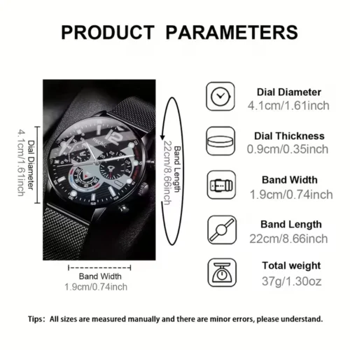 Orologio Quarzo Casual Uomo Regalo Stile Informale Padri Amici Cari