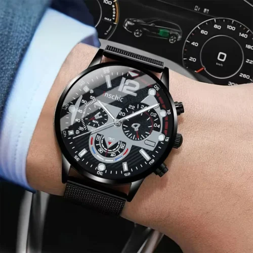 Orologio Quarzo Casual Uomo Regalo Stile Informale Padri Amici Cari