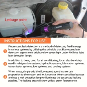 1pz olio fluorescente UV 60g rilevatore perdite sistema auto aria condizionata