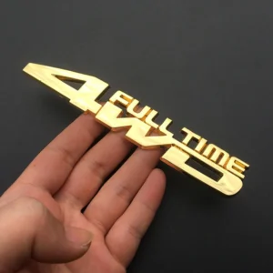 1pz emblema NERO auto 4WD zinco resistente decalste affidabile, design robusto