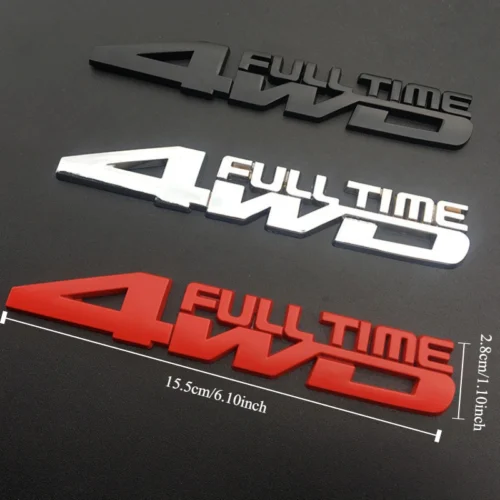 1pz emblema NERO auto 4WD zinco resistente decalste affidabile, design robusto