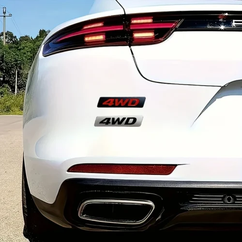 emblema metallo 4WD grigio universali badge auto edizione limitata