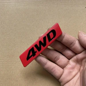 emblema metallo 4WD rosso auto badge serie limitata accessori auto