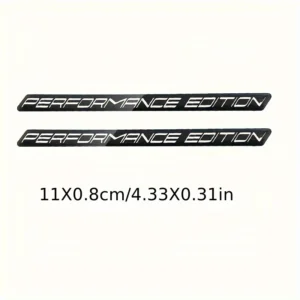 1pzo adesivo performance rosso con emblema limitato parafango auto moto