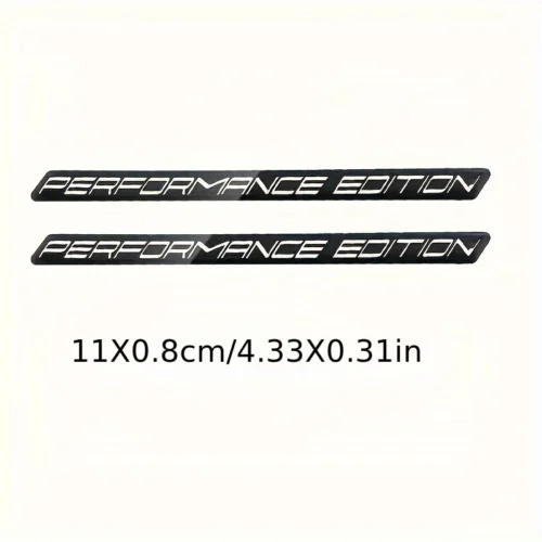 1pzo adesivo performance rosso con emblema limitato parafango auto moto