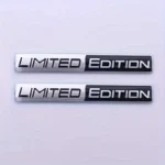 1pzo emblema metallo cromato limited edition per auto, moto, sportivo, adesivi