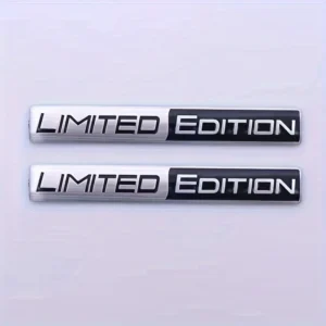 1pzo emblema metallo cromato limited edition per auto, moto, sportivo, adesivi