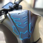 1pz protezione serbatoio moto 3D ROSSA copertura resistente ultraleggero