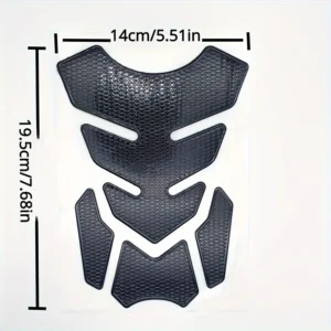 1pz protezione serbatoio moto 3D ROSSA copertura resistente ultraleggero