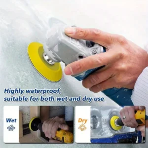 30pz dischi abrasivi umidi/secchi in peluche grana 800-3000, diametro 75mm