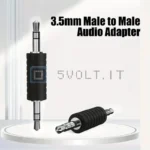 Adattatore Connettore Maschio a Maschio 3.5mm Stereo Spina