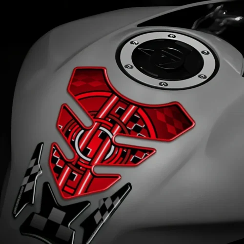 Adesivo serbatoio gel 2D piatto rosso moto BMW S1000RR R1250GS F700GS