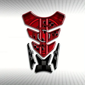 Adesivo serbatoio gel 2D piatto rosso moto BMW S1000RR R1250GS F700GS
