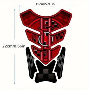 Adesivo serbatoio gel 2D piatto rosso moto BMW S1000RR R1250GS F700GS