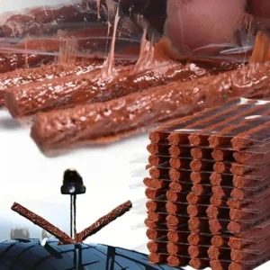 10PZ STRISCE PER RIPARAZIONE GOMME FORATURA RIPARA PNEUMATICI AUTO MOTO RUOTE