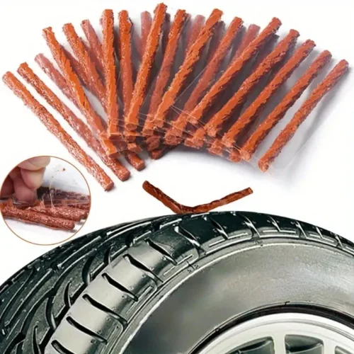 10PZ STRISCE PER RIPARAZIONE GOMME FORATURA RIPARA PNEUMATICI AUTO MOTO RUOTE