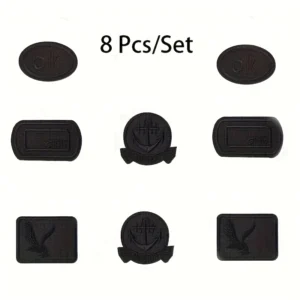 8pz toppe adesive nere riparazione tessuti giacche senza cuciture