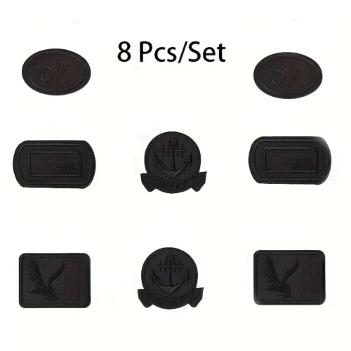 8pz toppe adesive nere riparazione tessuti giacche senza cuciture